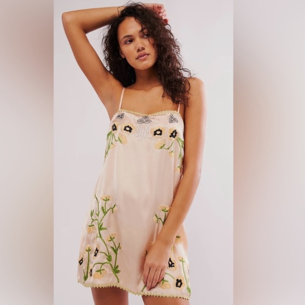 Free People Intimately *Bali Garden* Party Slip. NWOT. Medium - Picture 3 of 16